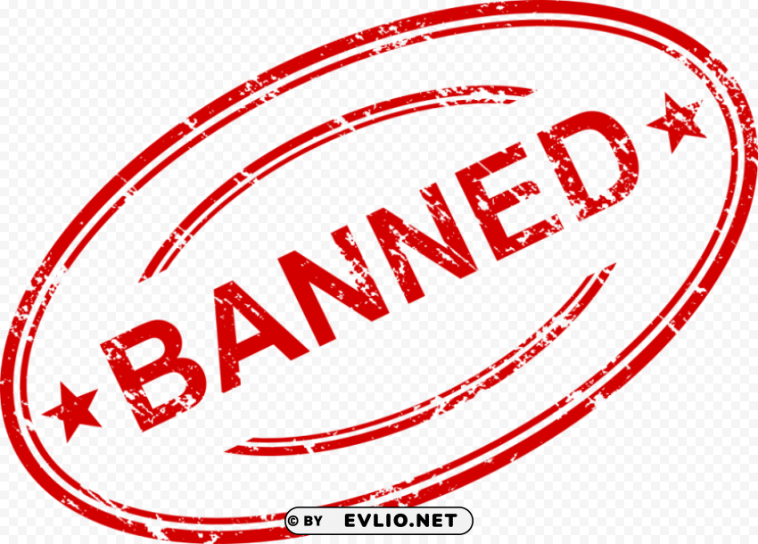 Banned Stamp PNG Photos With Clear Backgrounds