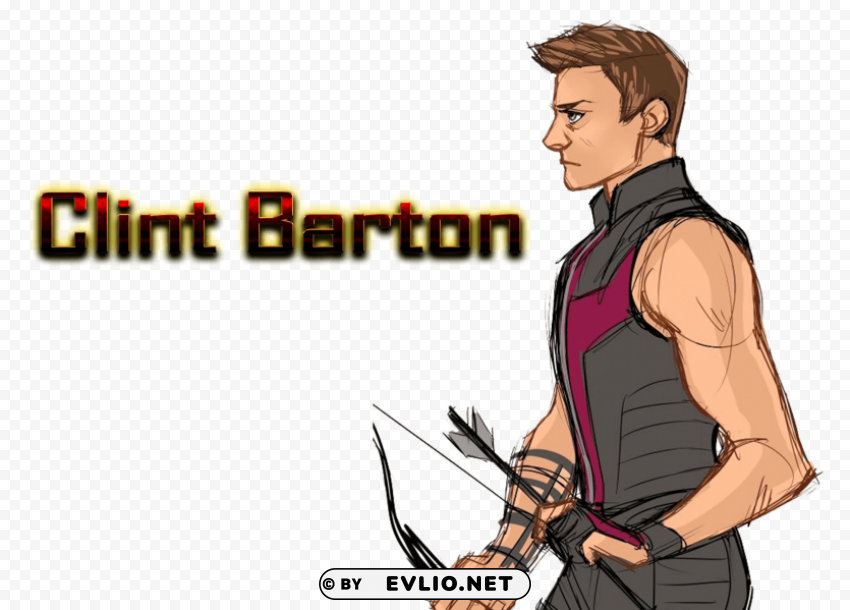 clint barton PNG Image Isolated on Transparent Backdrop