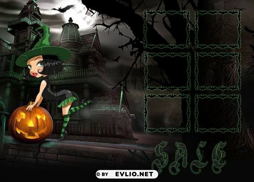 Halloween Witch With Pumpkin2 PNG Transparent Images Mega Collection