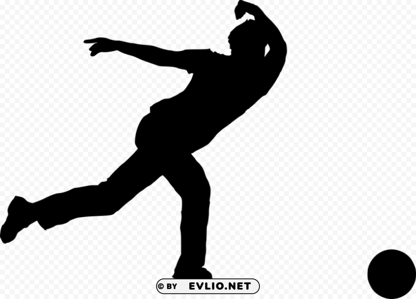 sport bowling silhouette PNG transparent photos assortment