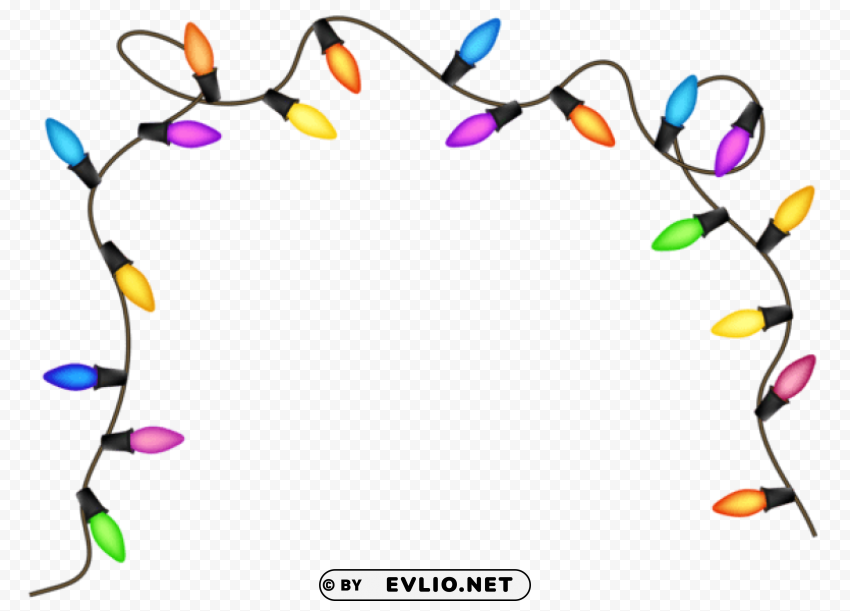 christmas lights PNG images with clear alpha channel broad assortment