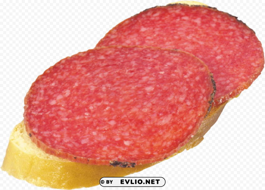 salami bread Isolated Subject in Transparent PNG