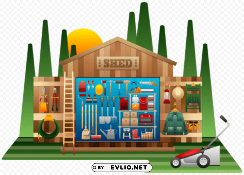 shed PNG Image with Transparent Isolated Graphic Element