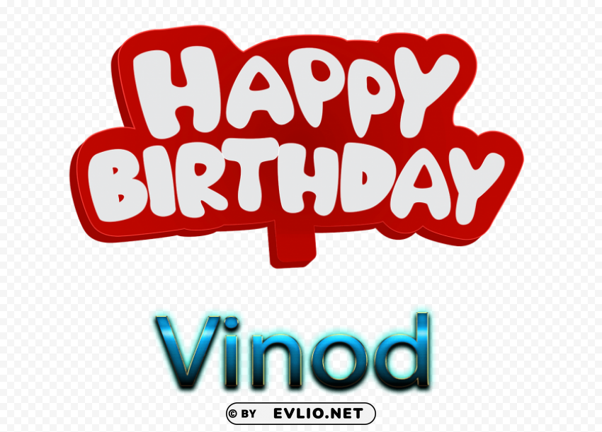 vinod 3d letter name Transparent Background PNG Isolated Graphic
