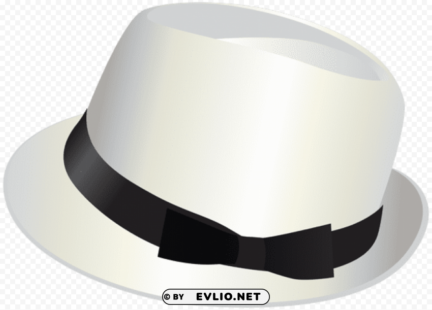 white hat transparent PNG Image with Clear Isolation