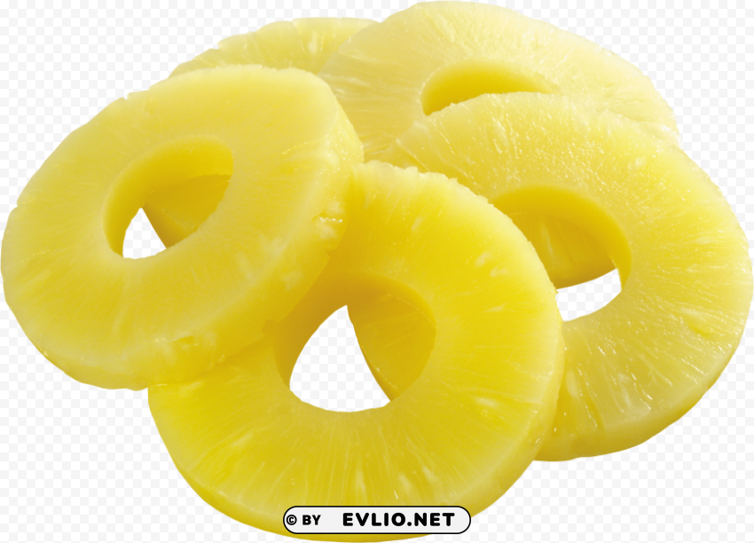 pinapple slices PNG transparent images for social media