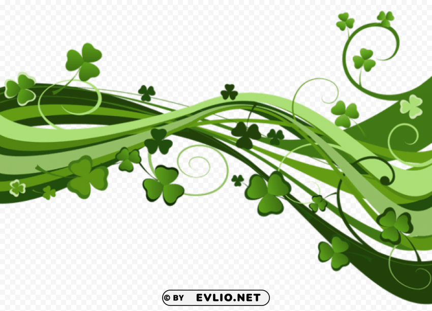 st patricks day shamrock decor PNG with no background for free