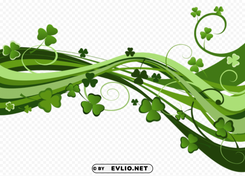 St Patricks Day Shamrock Decor PNG With No Background For Free