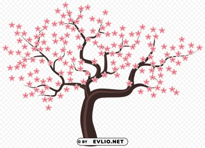 tree with flowers Free download PNG images with alpha transparency