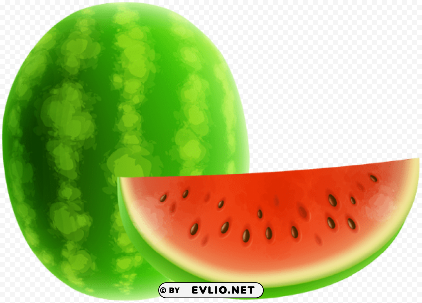 watermelon Isolated Item on Clear Background PNG