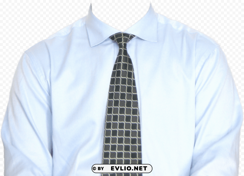 full length formal shirt with tie PNG photo
