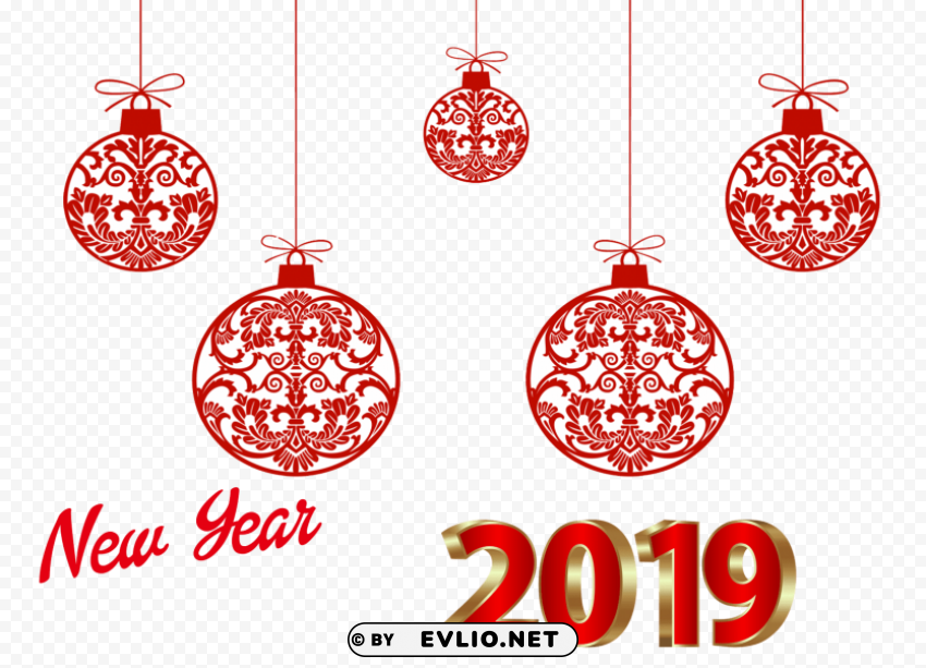 new year 2019 Isolated Object in Transparent PNG Format png images background -  image ID is 2d5138bd