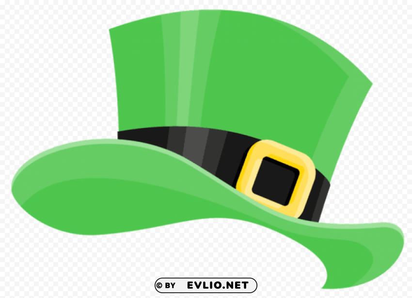 st patrick hat Isolated Artwork on Transparent Background PNG