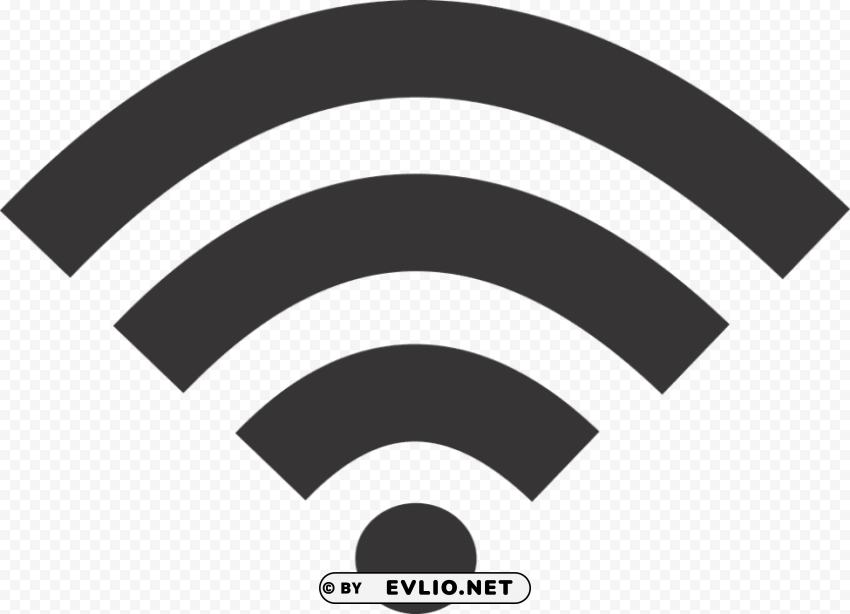 wifi icon black Isolated Subject in HighResolution PNG