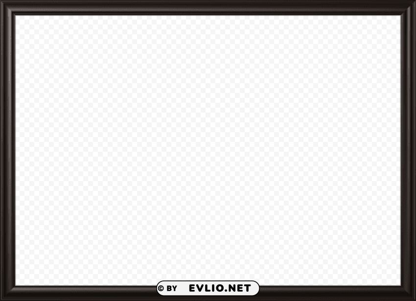 classic slim frame Isolated PNG on Transparent Background
