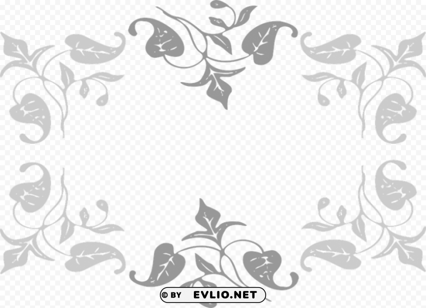 gray border frame PNG Image with Isolated Element