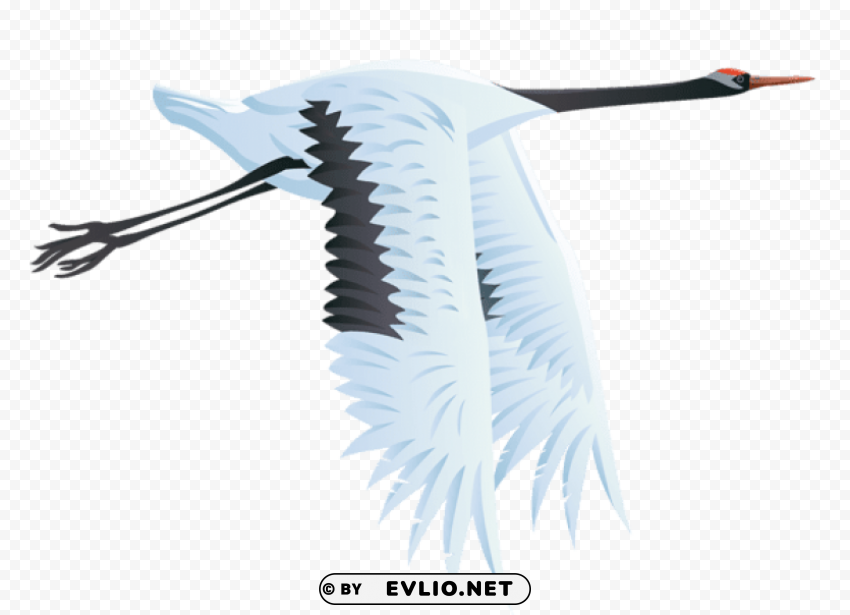 large bird crane vector HighQuality Transparent PNG Isolated Artwork