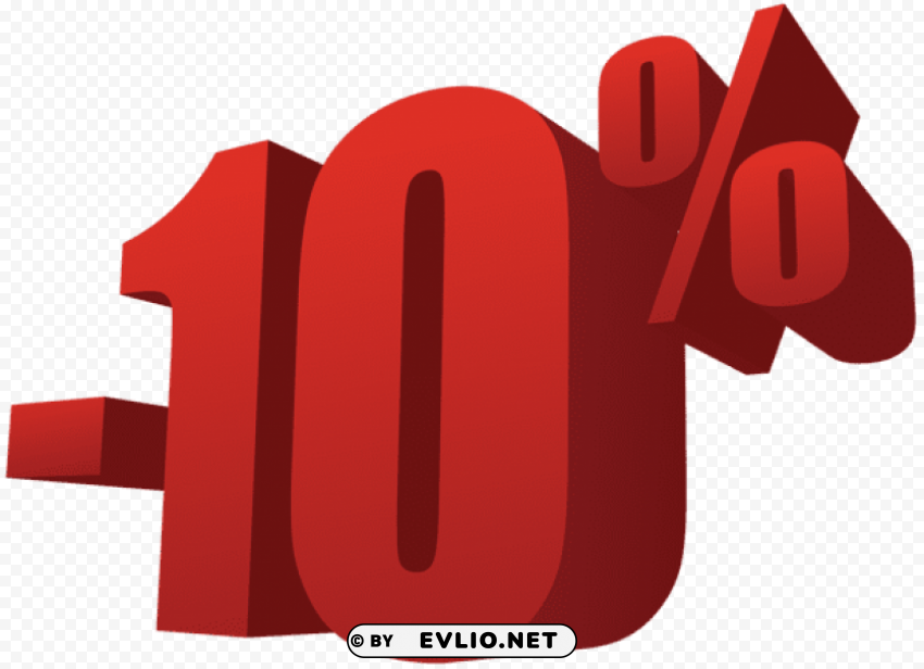 10% off sale Alpha channel transparent PNG