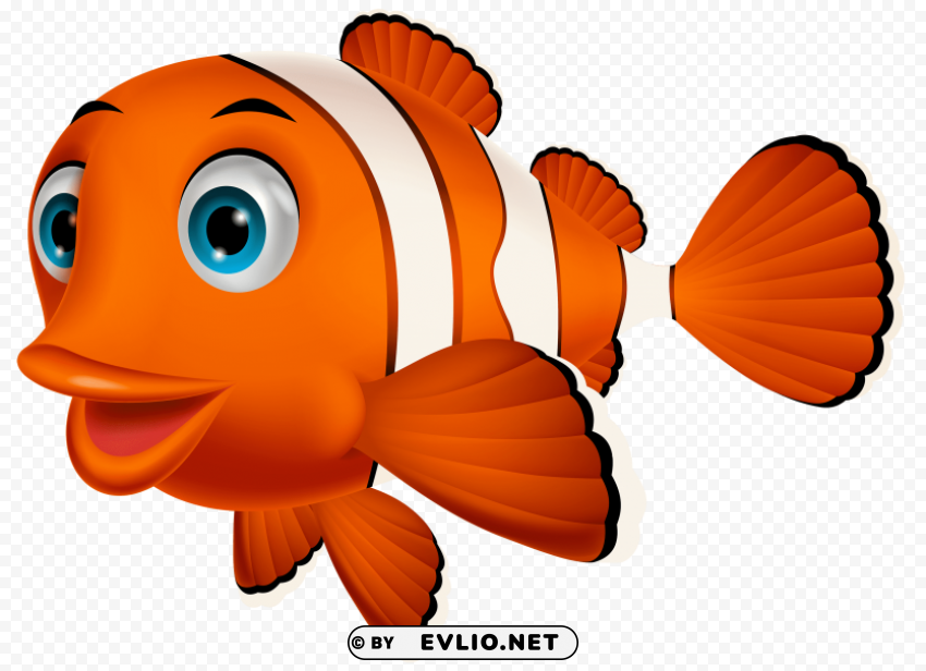 clown fish Transparent Background Isolated PNG Art