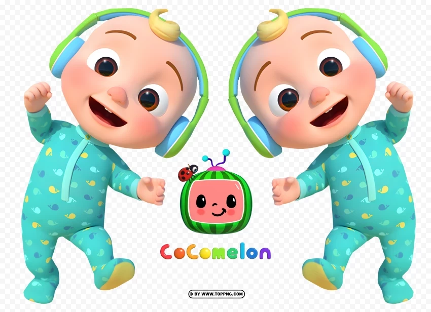 Cocomelon Baby Characters Images Transparent Background Isolated PNG Design Element