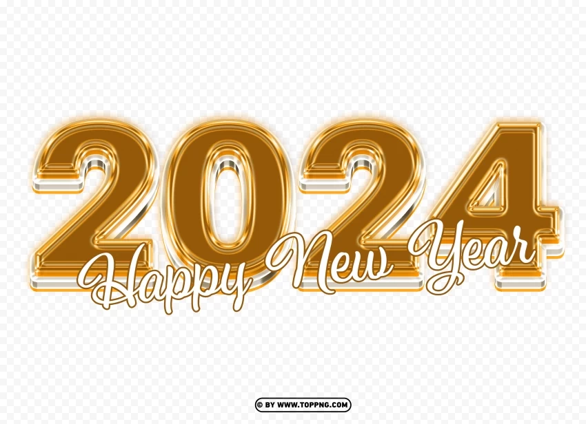 Gold 2024 Free with Background Isolated Graphic Element in Transparent PNG - Image ID 07f55781