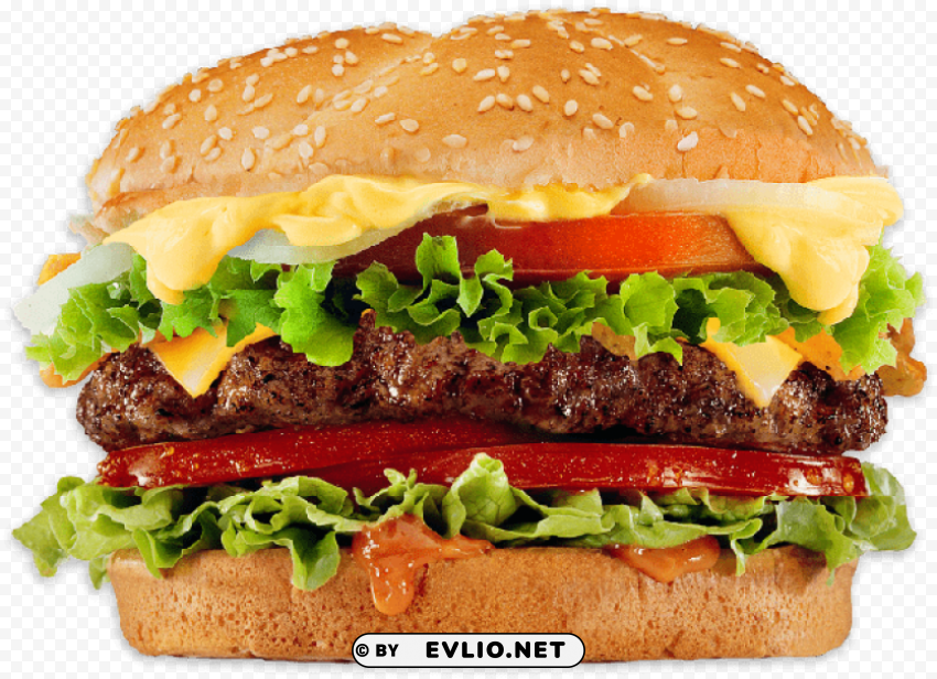 hamburger Clear Background PNG Isolated Design