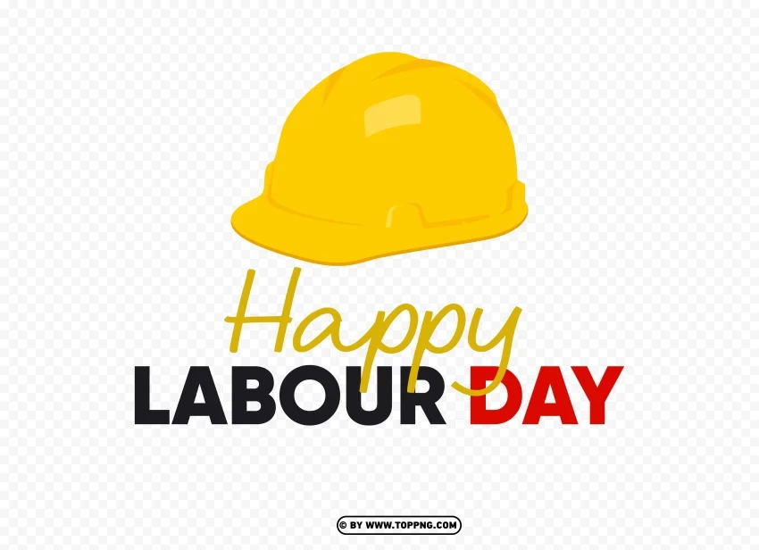 HD Happy Labour Workers Day Logo Isolated Design Element on PNG