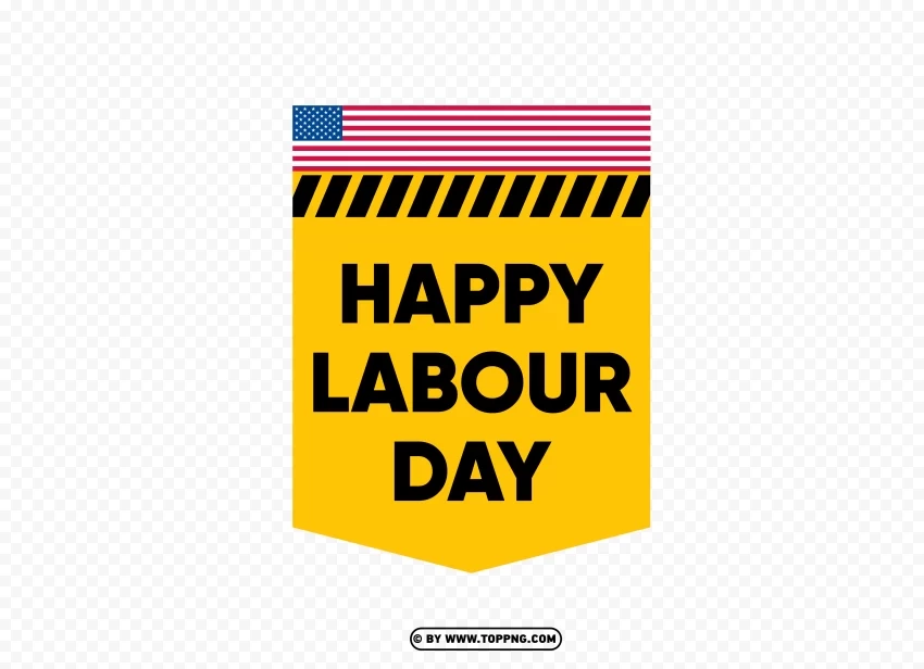 International Workers Day With Usa Flag images Isolated Graphic Element in Transparent PNG