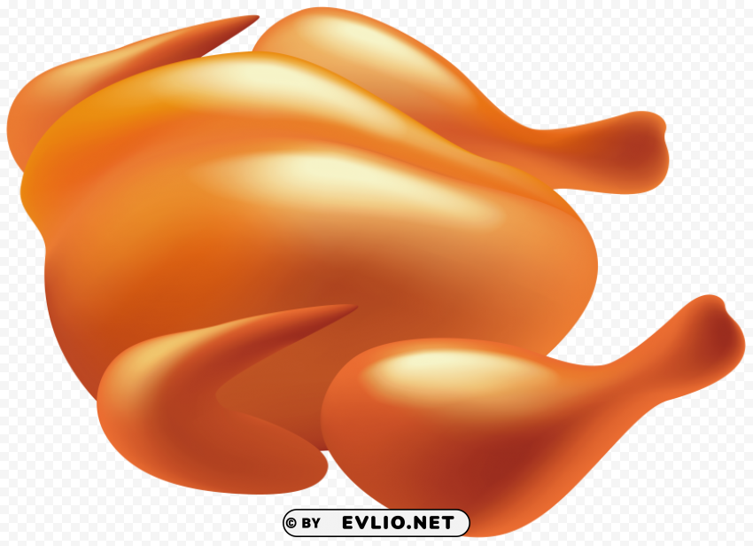 roast chicken PNG Image Isolated with Transparent Detail
