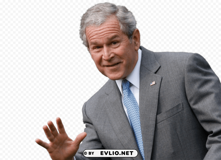 georges w bush president face PNG Image Isolated with Clear Transparency