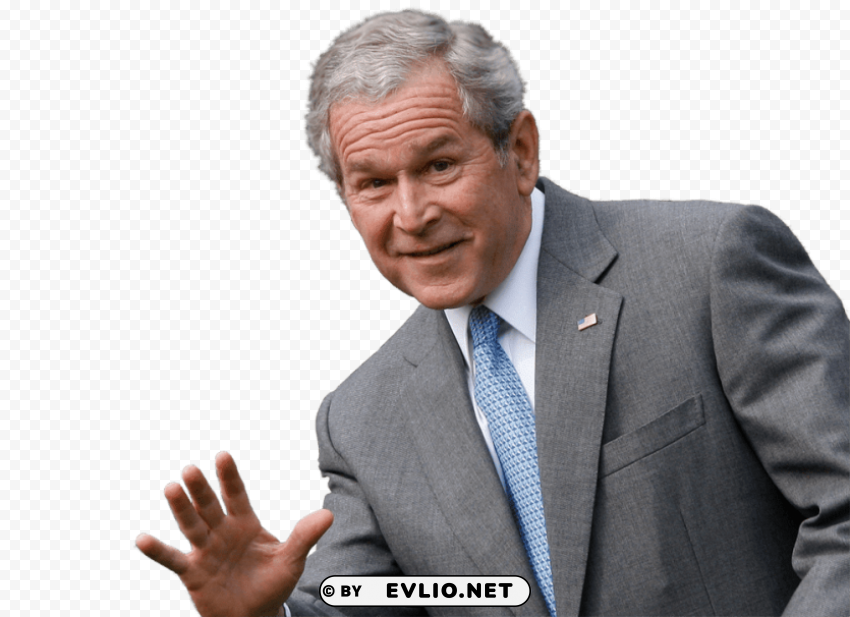 Georges W Bush President Face PNG Image Isolated With Clear Transparency