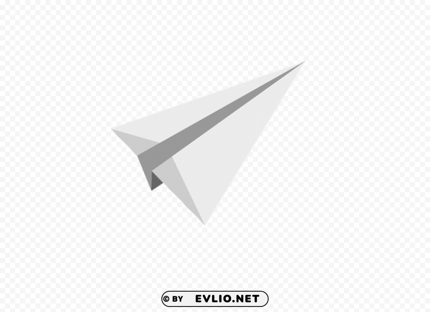 white paper plane PNG images with clear cutout