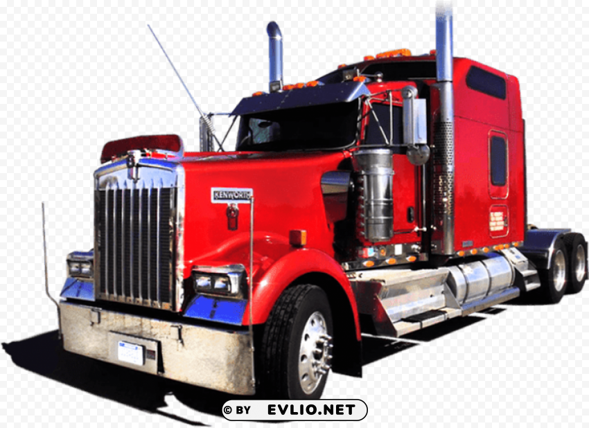 american truck kenworth red HighQuality Transparent PNG Isolated Element Detail