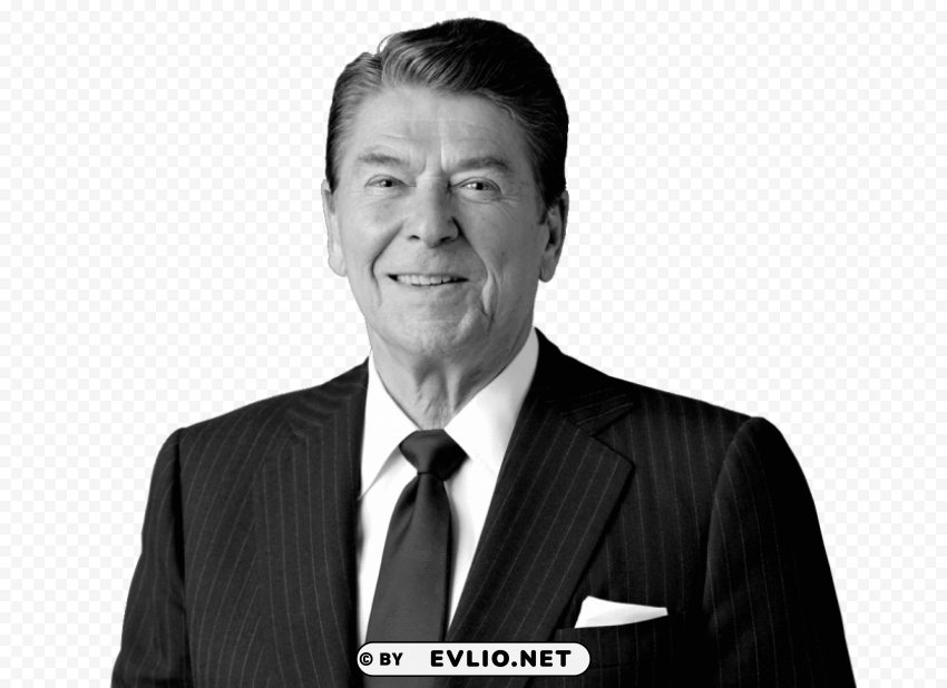 ronald reagan smiling PNG transparent pictures for projects