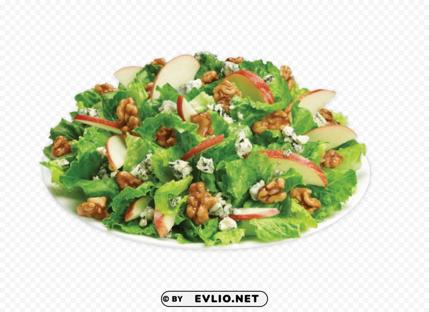 salad with apple and bleu cheese PNG transparent elements complete package