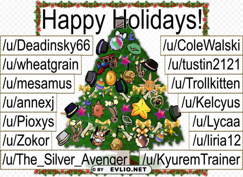 happy holidays tpp from the tpp holiday collab - christmas tree Clear PNG graphics