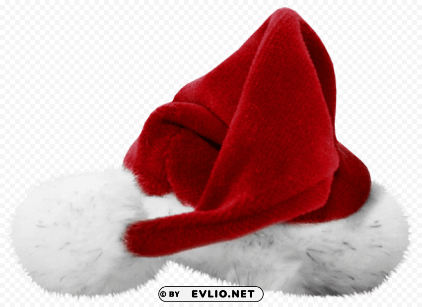 Red Santa Hat PNG Transparent Elements Package