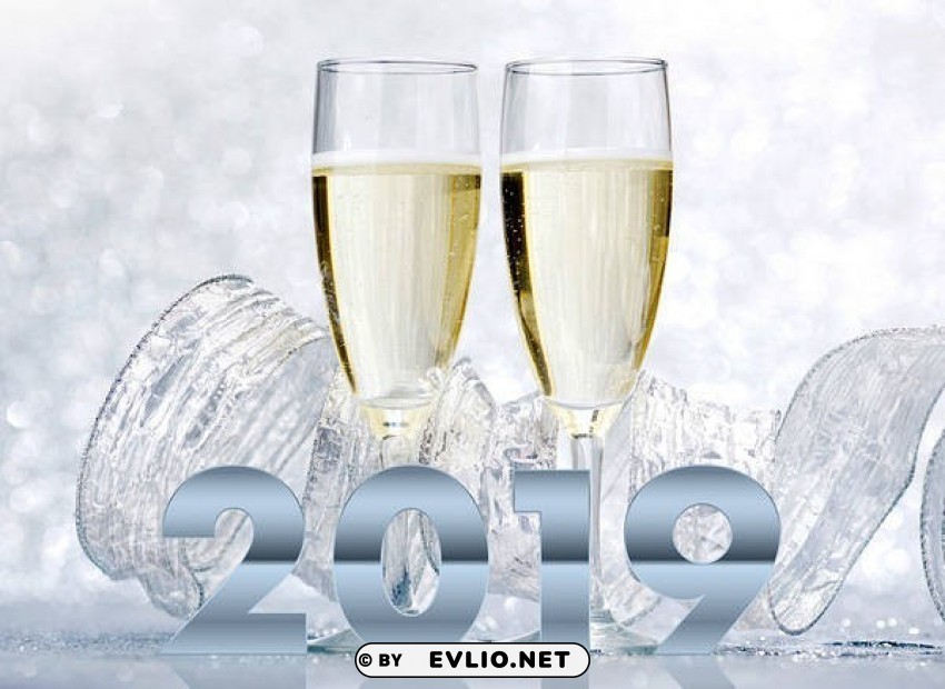 2019 New Year Transparent PNG Images For Design