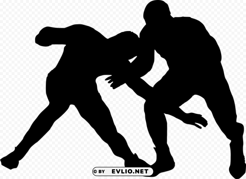 sport wrestling silhouette PNG picture