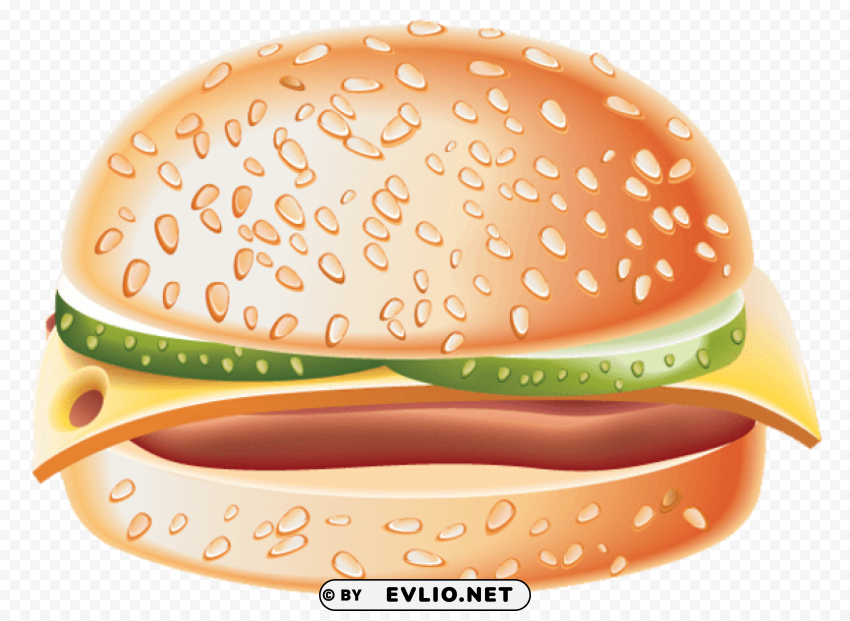 burger Clear Background PNG Isolated Illustration