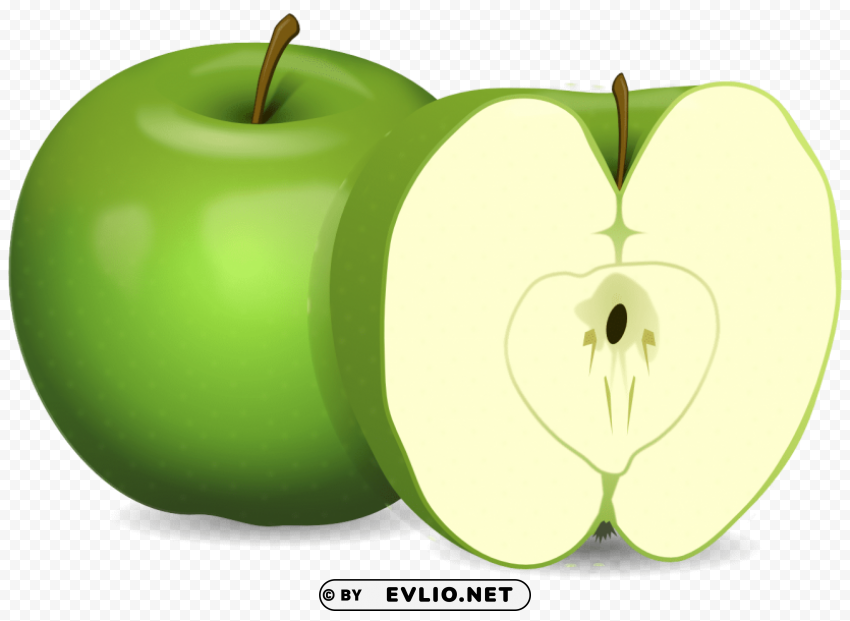 Green Apples PNG With Clear Isolation On Transparent Background