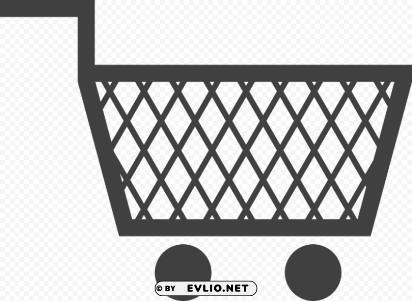 shopping cart ClearCut Background Isolated PNG Design