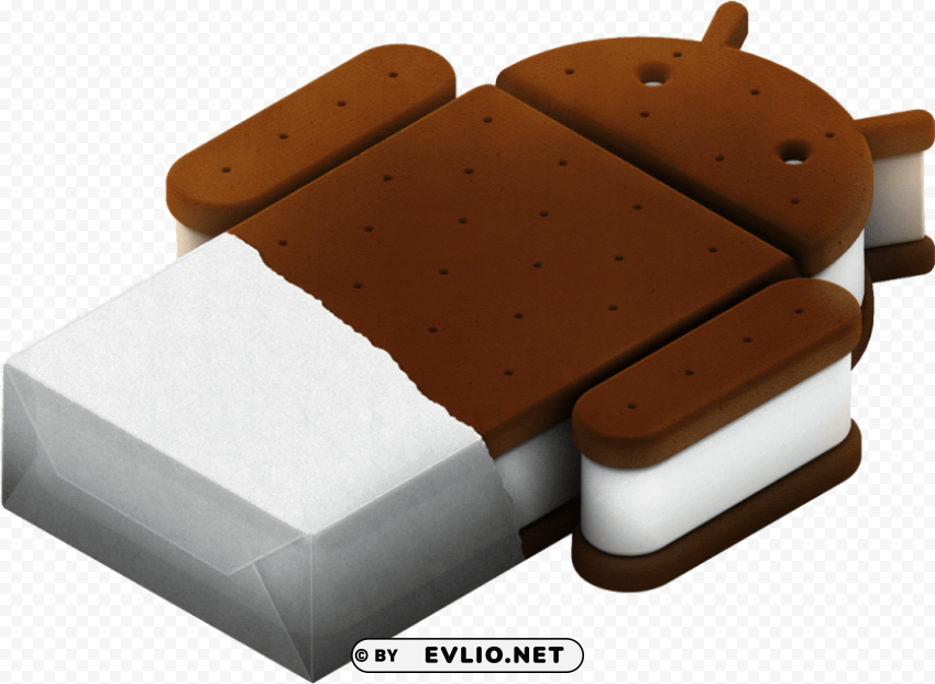 Android Ice Cream Sandwich PNG With Isolated Object