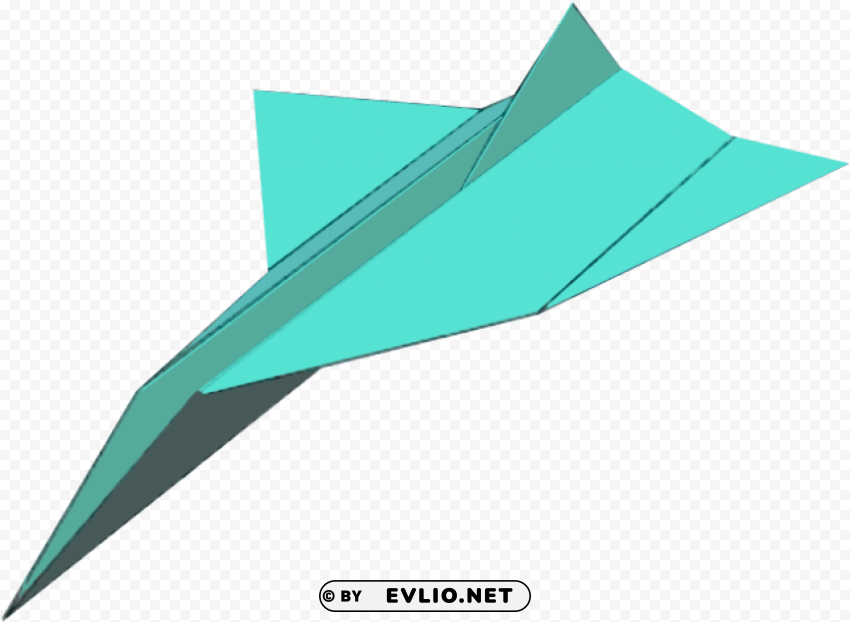 paper airplane Transparent PNG Object with Isolation