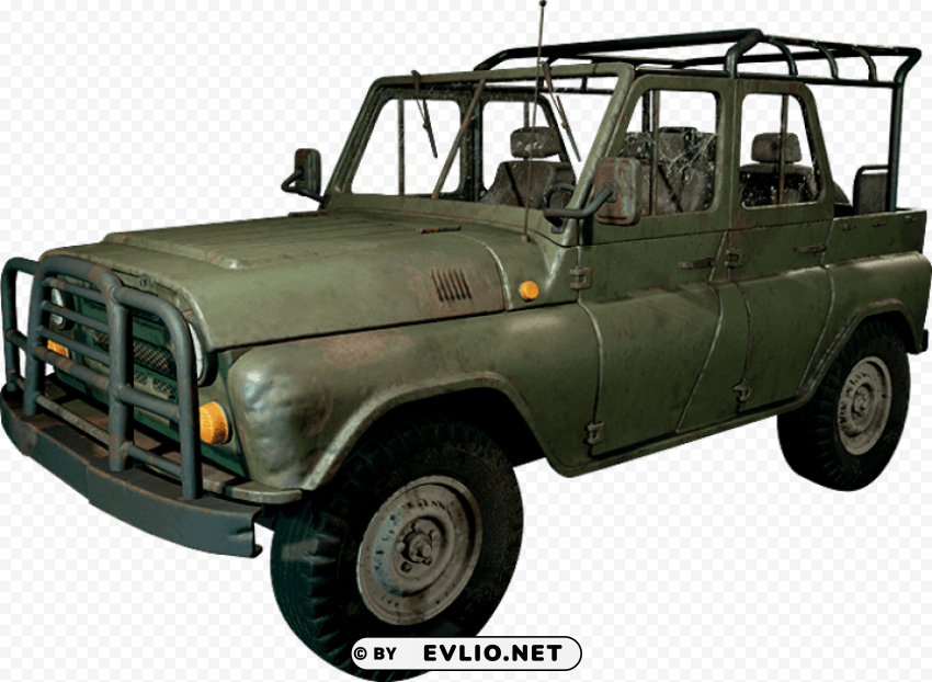 pubg car PNG artwork with transparency
