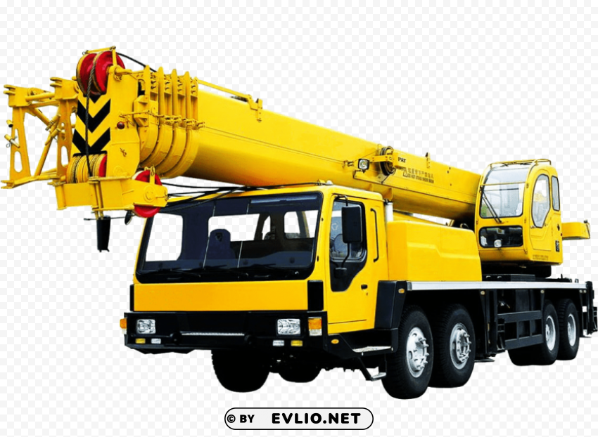 telescopic crane truck PNG graphics with alpha transparency bundle