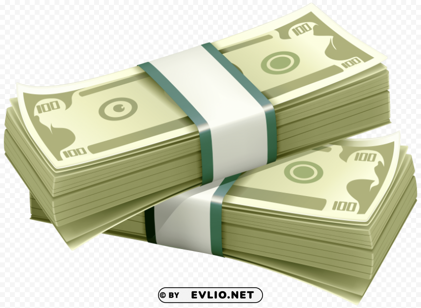 wads of dollars PNG Isolated Object with Clarity