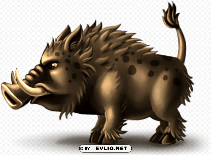 boar Isolated Design Element in Clear Transparent PNG