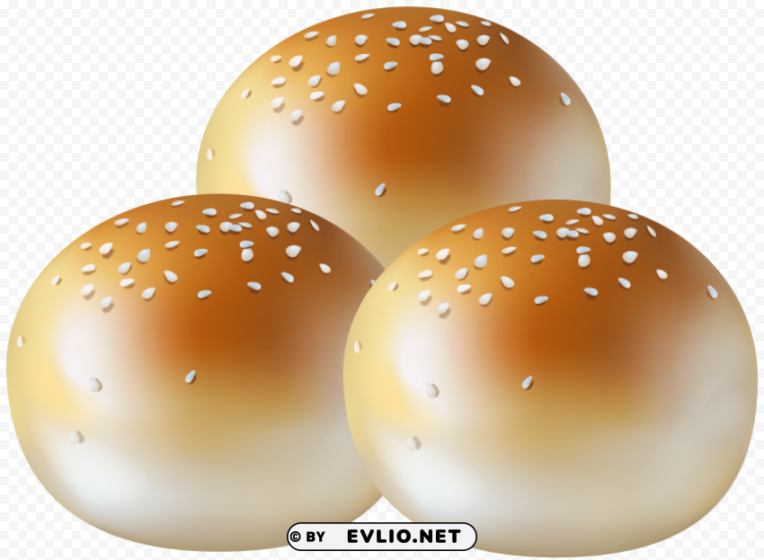 burger buns Transparent PNG images bundle