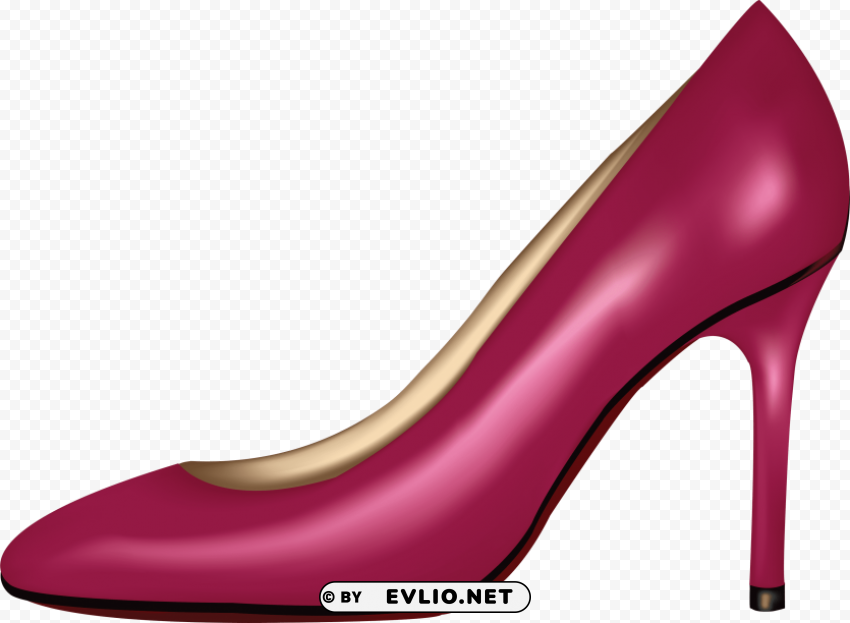 pink women shoe PNG transparent graphics comprehensive assortment